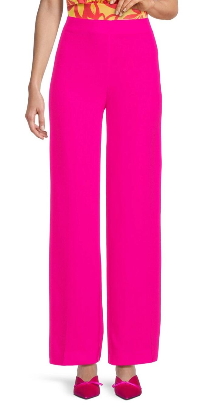 TRUTH BY REPUBLIC Side Zip Palazzo Pants in Bright Fuschia Size 4